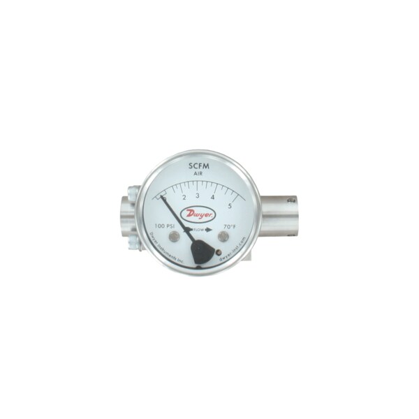 Dwyer Instruments Range 1.5-5 SCFM, air calibration, 1/4in npt DTFF-1S-5A - main